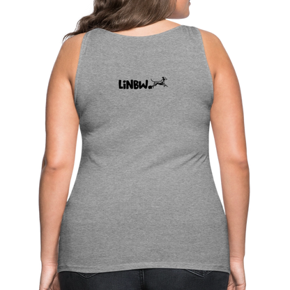 LiNBW. Frauen Tank-Top Dalmatiner Life is not just black and white - Grau meliert