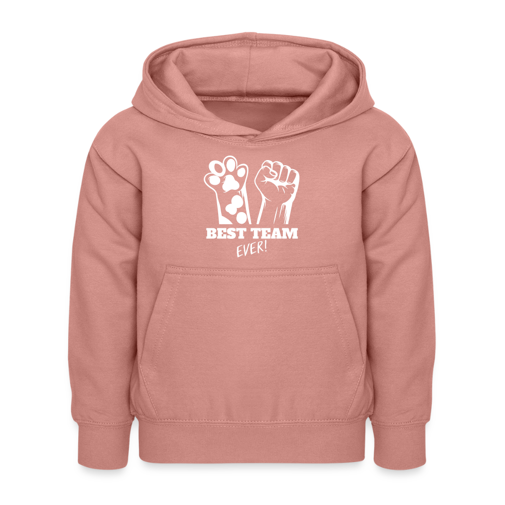 LiNBW. Kinder Hoodie Best Team Ever - Altrosa