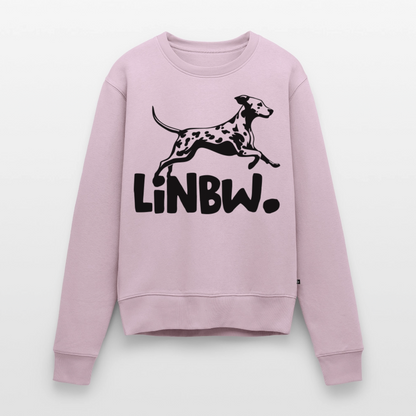 Damen Pullover „LINBW Logo“ – Dalmatiner Design – schwarzer Print 🐾🖤 - Altrosa