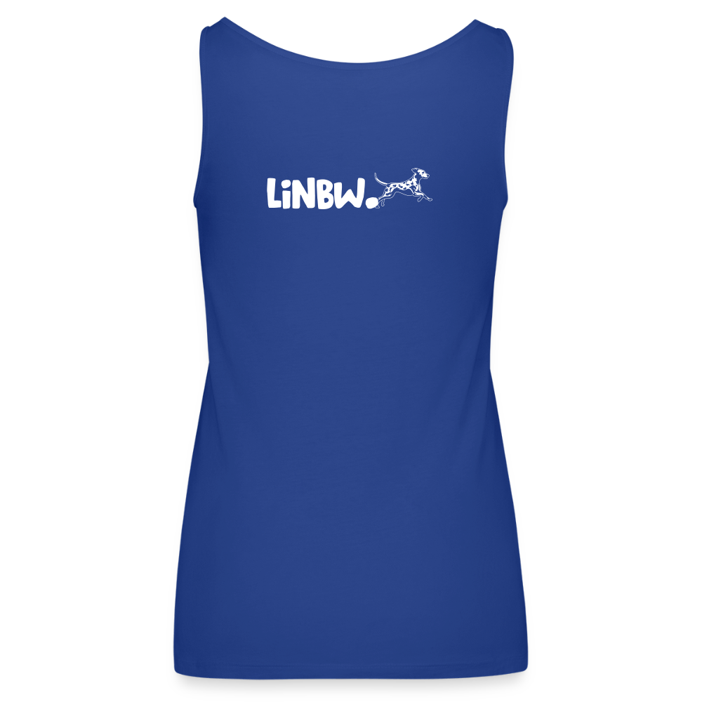 LiNBW. Frauen Tank-Top Life is not just black and white - Königsblau