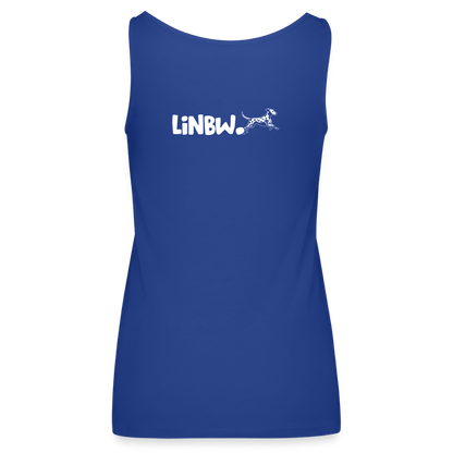 LiNBW. Frauen Tank-Top Life is not just black and white - Königsblau