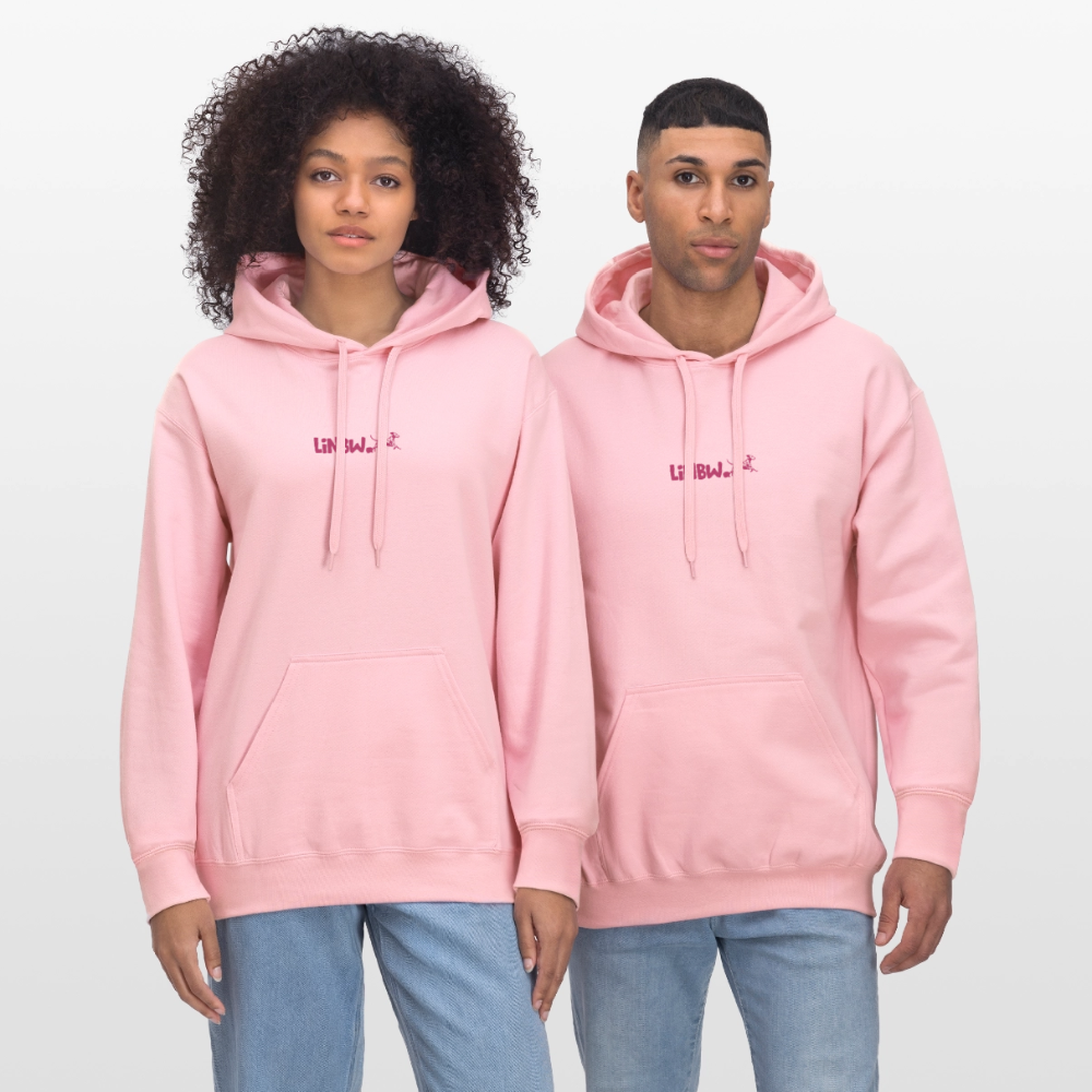 LiNBW. Männer & Frauen Hoodie Life is not just black and white - Hellrosa