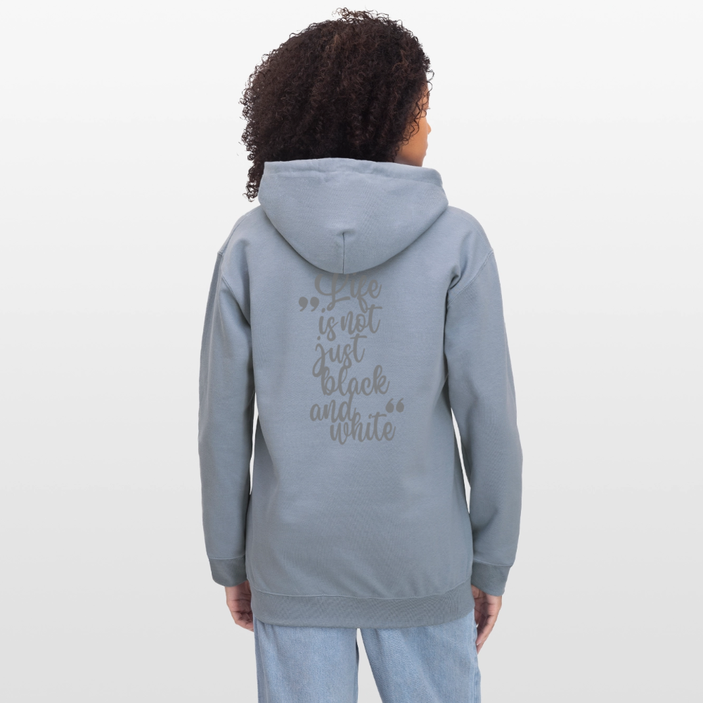 LiNBW. Männer & Frauen Hoodie Life is not just black and white - Blau