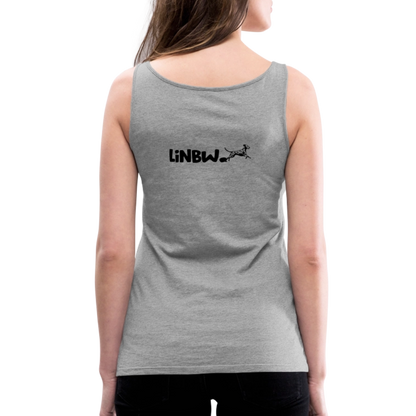 LiNBW. Frauen Tank-Top Life is not just black and white - Grau meliert