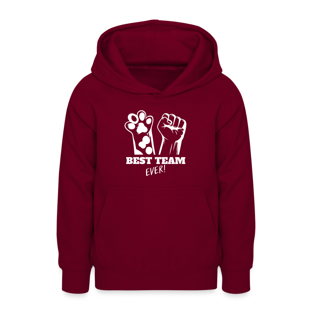 LiNBW. Teenager Hoodie Best Team Ever - Bordeaux