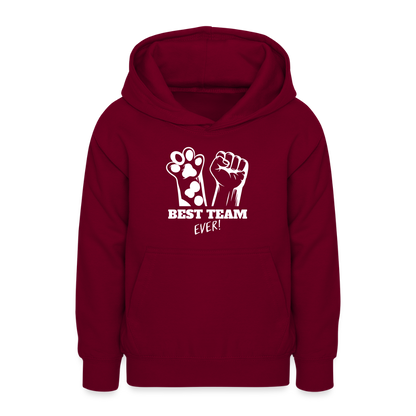 LiNBW. Teenager Hoodie Best Team Ever - Bordeaux