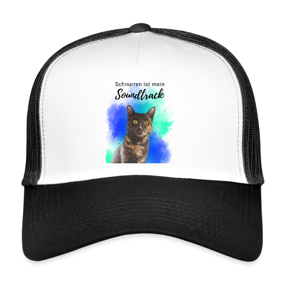 LiNBW. Cap Schnurren ist mein Soundtrack - Weiß/Schwarz