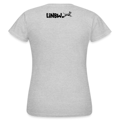 LiNBW. Frauen T-Shirt Dalmatiner Life is not just black and white - Grau meliert