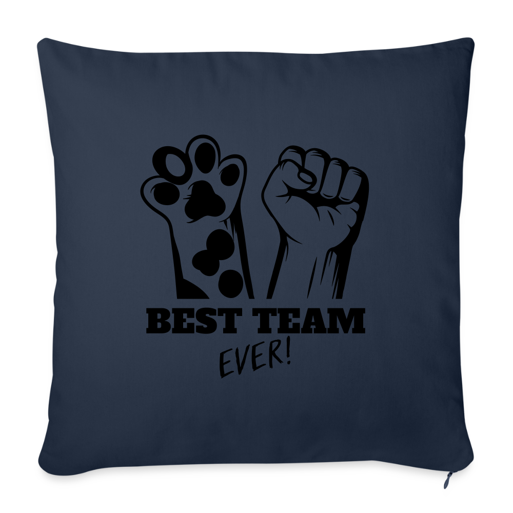 LiNBW. Kissen mit Füllung 45 x 45 cm Best Team Ever - Navy