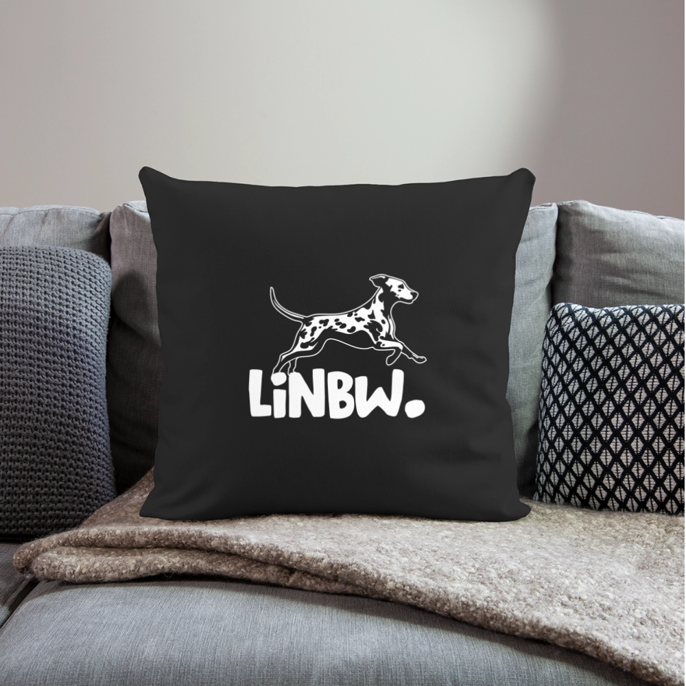 LiNBW. Kissen mit Füllung 45 x 45 cm - Schwarz