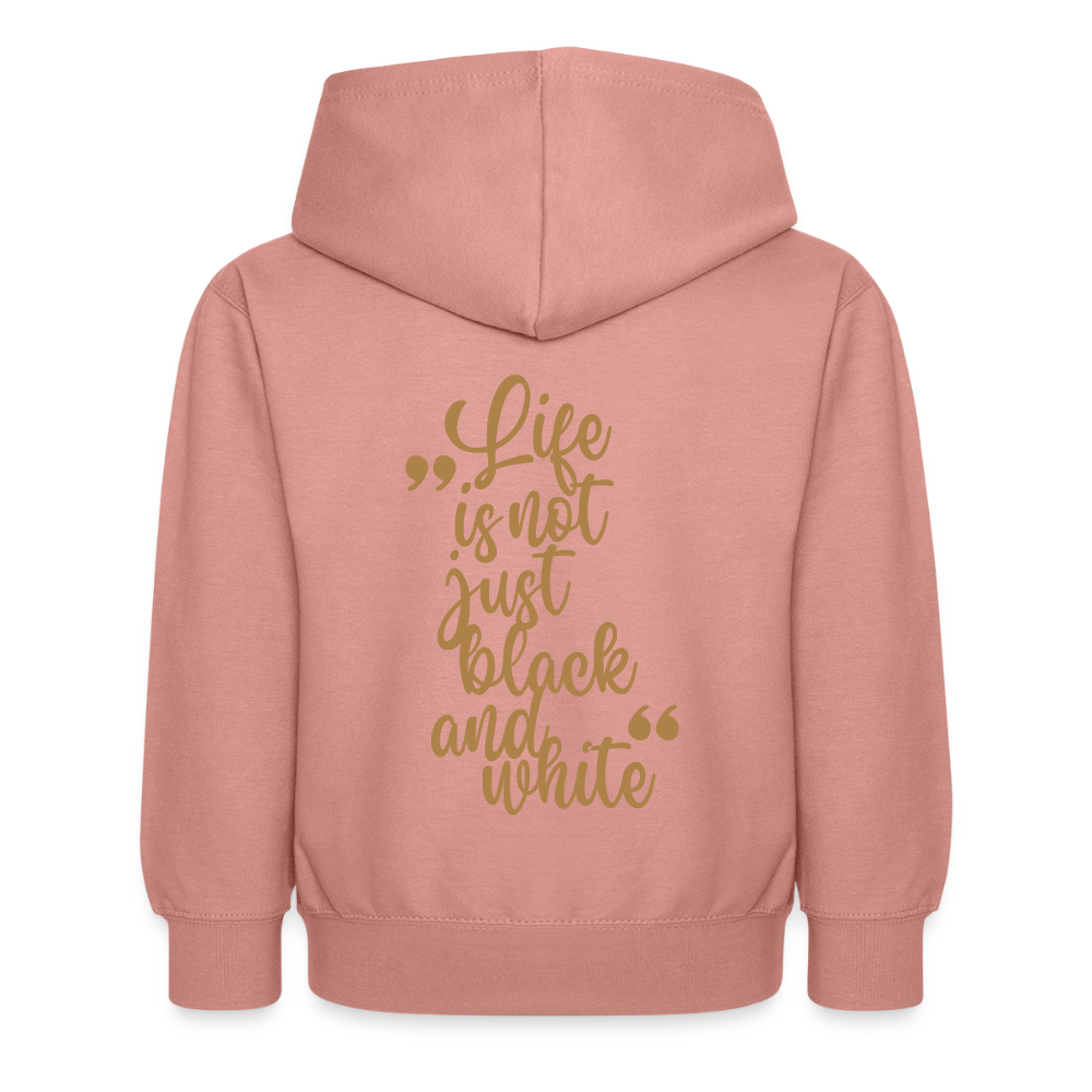 LiNBW. Kinder Hoodie Life is not just black and white - Altrosa