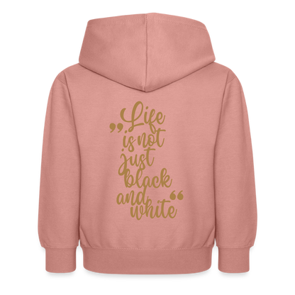 LiNBW. Kinder Hoodie Life is not just black and white - Altrosa
