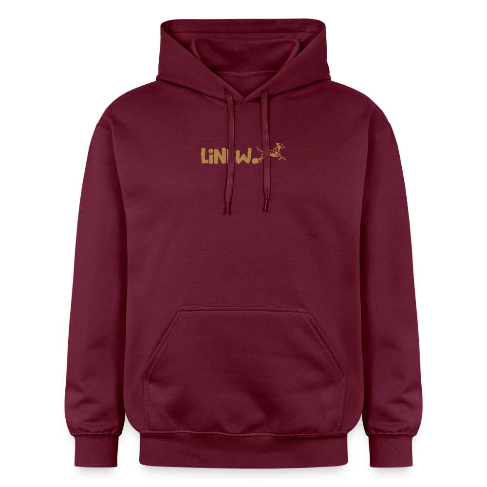 LiNBW. Männer & Frauen Hoodie Life is not just black and white - Maroon
