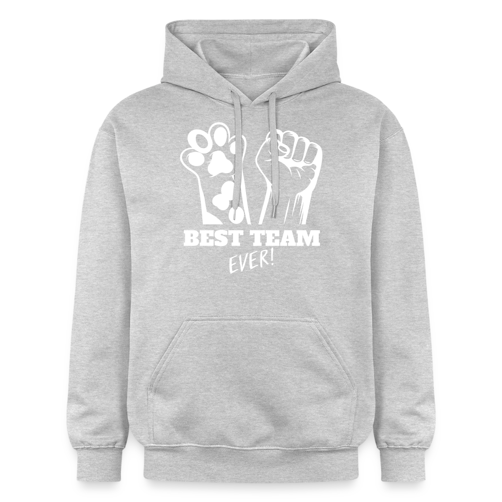 LiNBW. Männer & Frauen Hoodie Best Team Ever - Hellgrau meliert