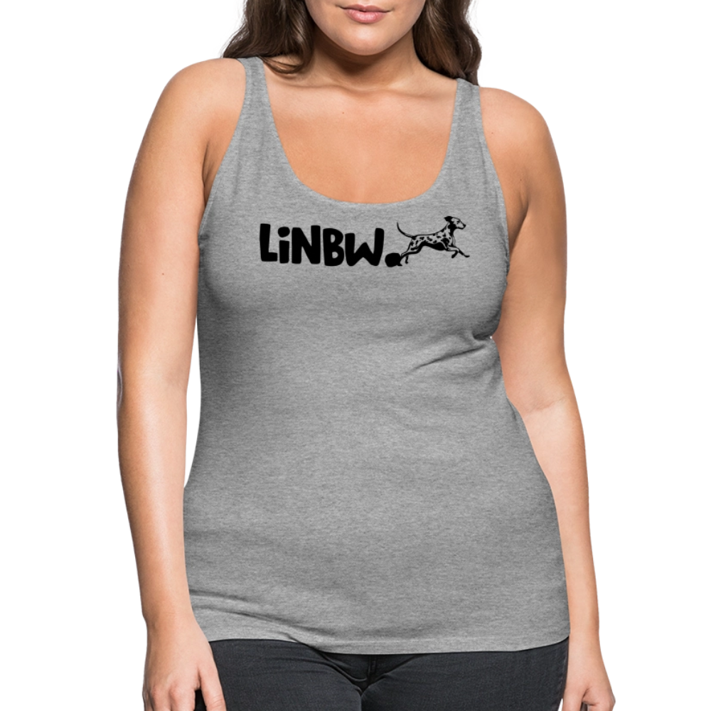 LiNBW. Frauen Tank-Top Life is not just black and white - Grau meliert