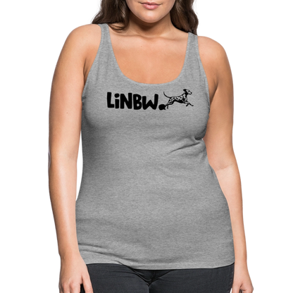 LiNBW. Frauen Tank-Top Life is not just black and white - Grau meliert