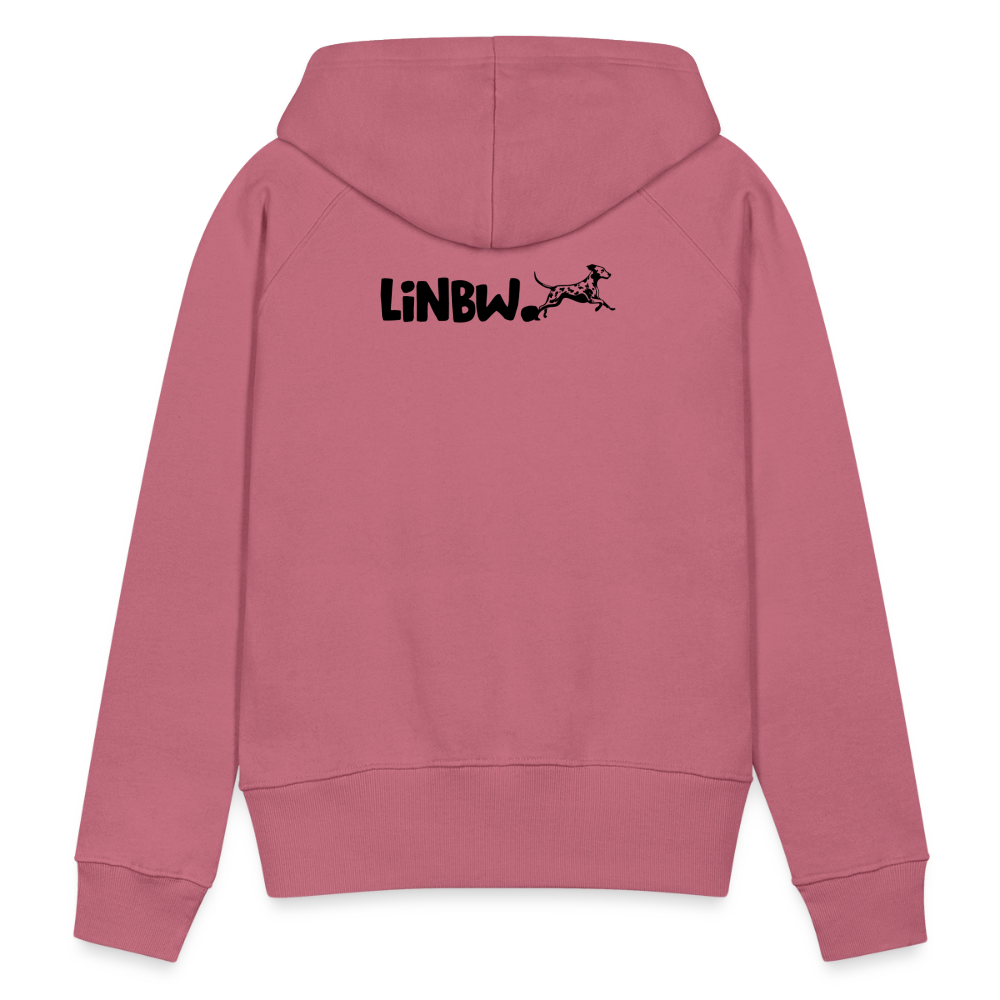 LiNBW. Frauen Hoodie Life is not just black and white - Malve