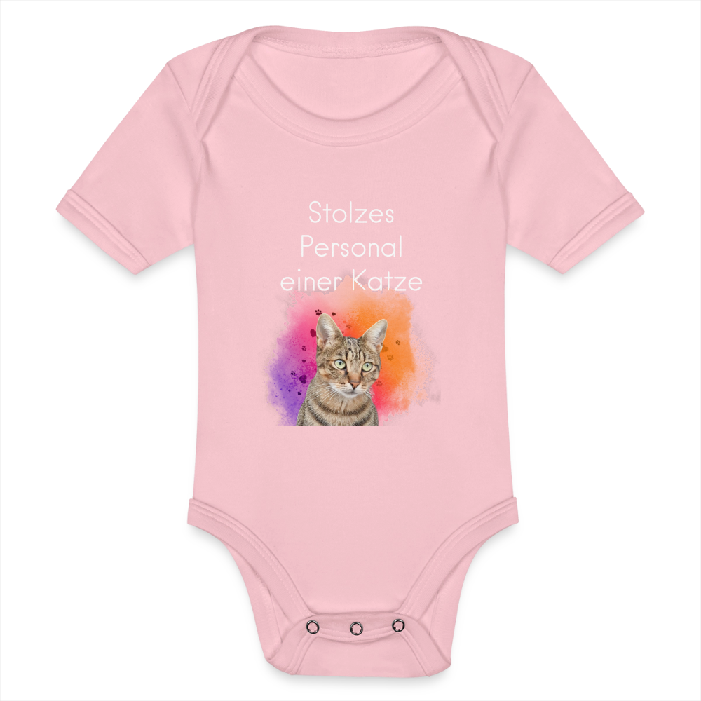 LiNBW. Body Kurzarm Stolzes Personal einer Katze - Hellrosa