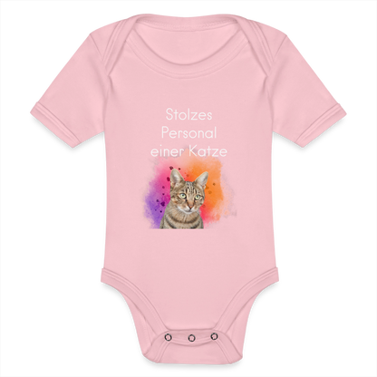 LiNBW. Body Kurzarm Stolzes Personal einer Katze - Hellrosa