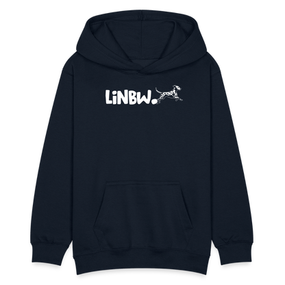 LiNBW. Teenager Hoodie Life is not just black and white - Navy