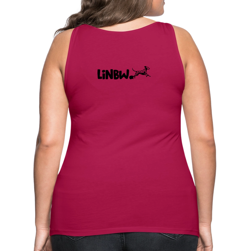 LiNBW. Frauen Tank-Top Life is not just black and white - dunkles Pink