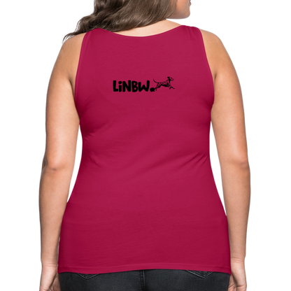 LiNBW. Frauen Tank-Top Life is not just black and white - dunkles Pink