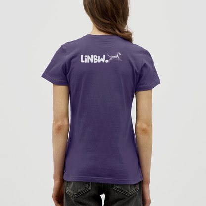 LiNBW. Frauen T-Shirt Life is not just black and white - Dunkellila