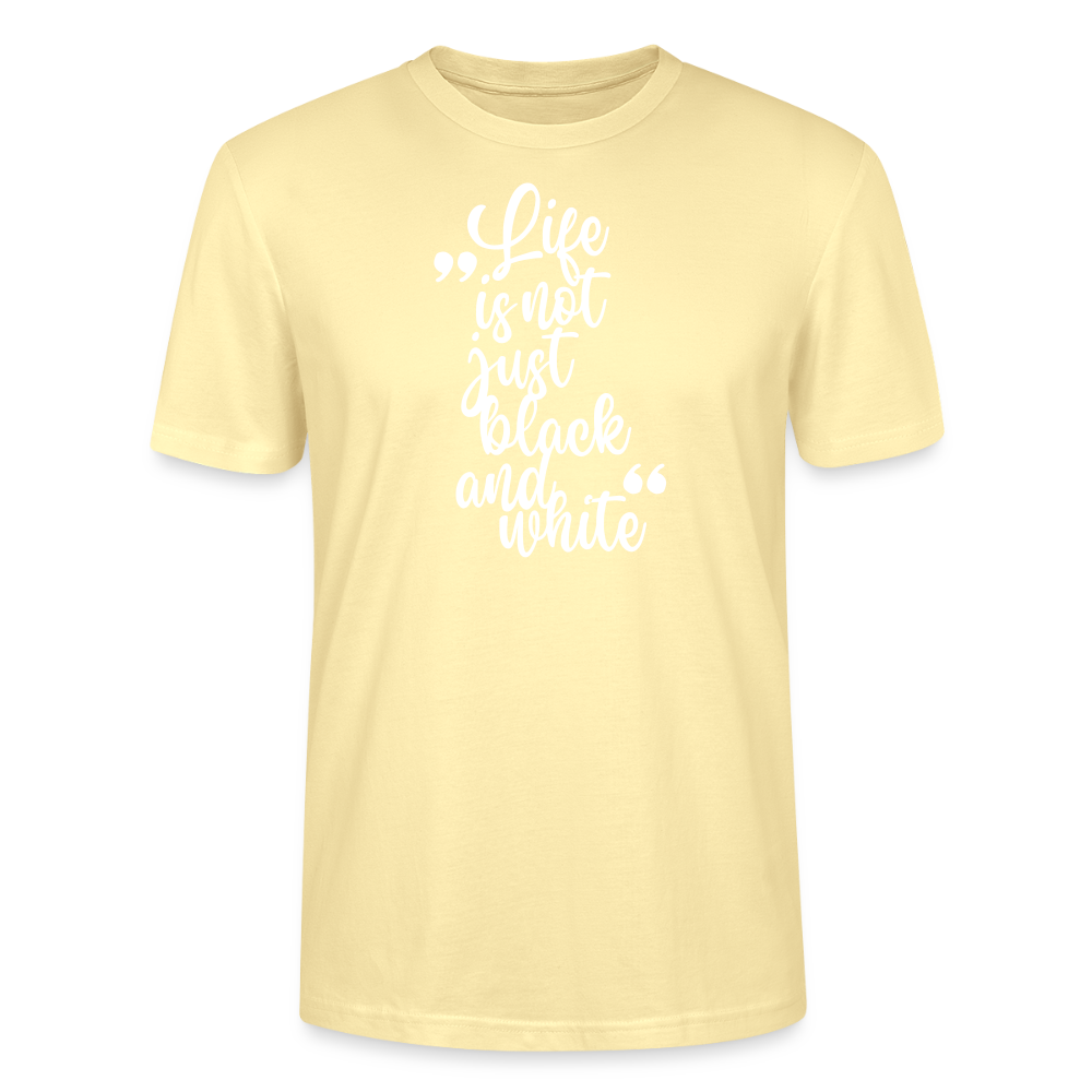 LiNBW. Männer T-Shirt Life is not just black and white - Creme