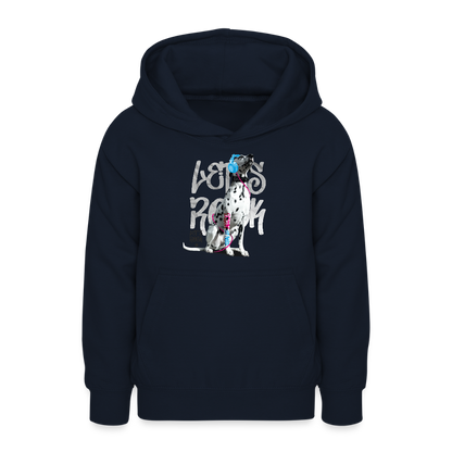 LiNBW. Teenager Hoodie Dalmatiner Let's Rock - Navy