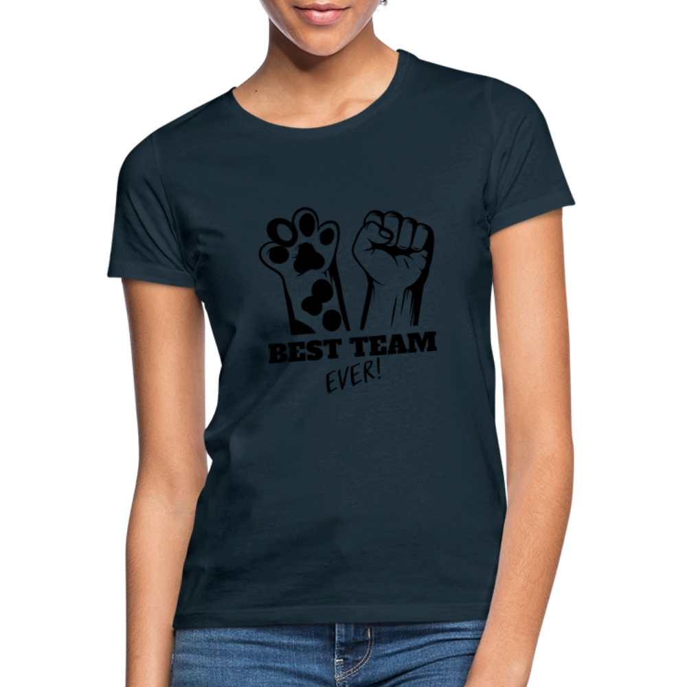 LiNBW. Frauen T-Shirt Best Team Ever - Navy