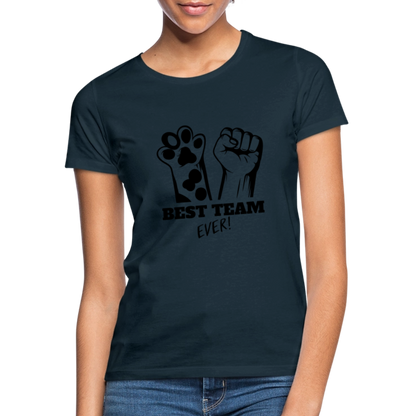 LiNBW. Frauen T-Shirt Best Team Ever - Navy