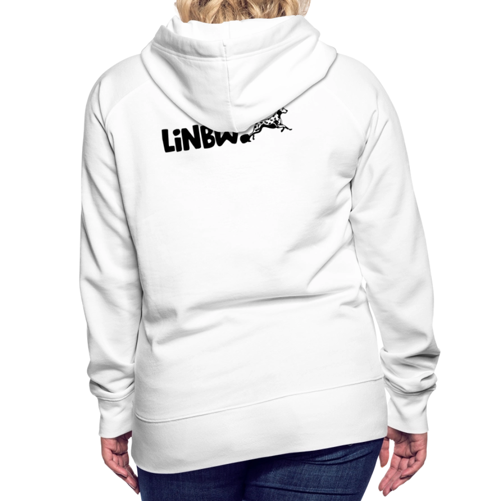 LiNBW. Frauen Hoodie Life is not just black and white - Weiß