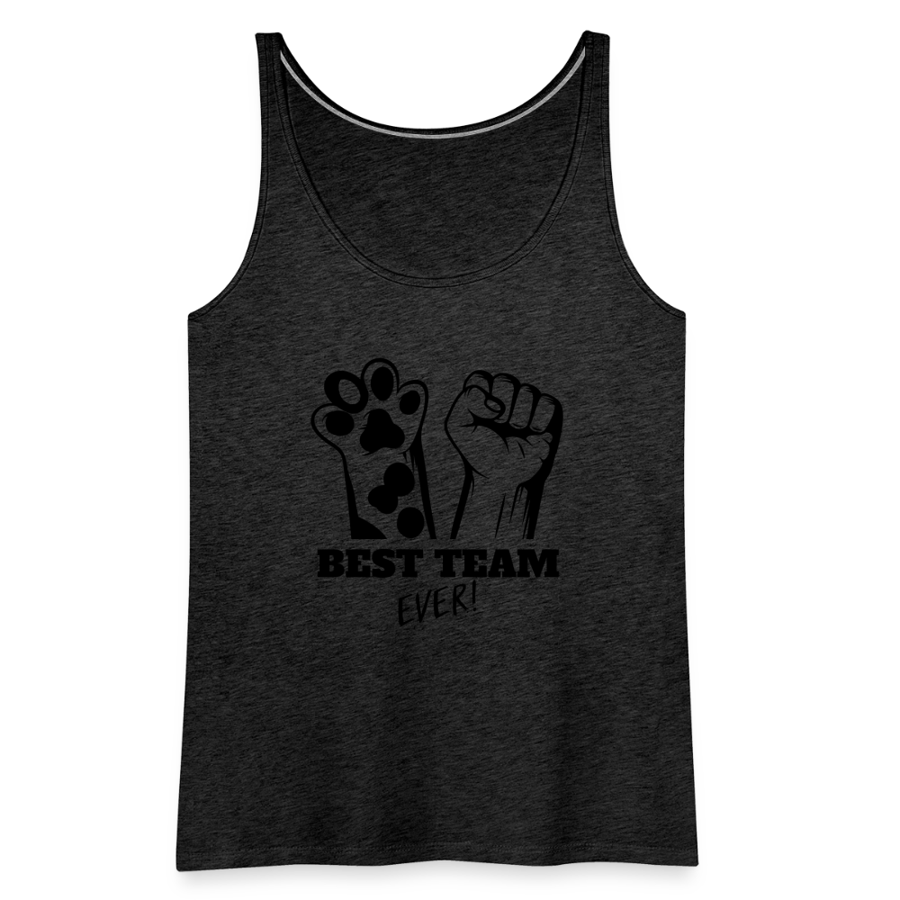 LiNBW. Frauen Tank-Top Best Team Ever - Anthrazit