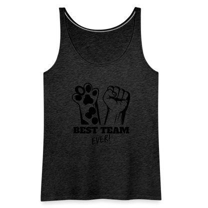 LiNBW. Frauen Tank-Top Best Team Ever - Anthrazit