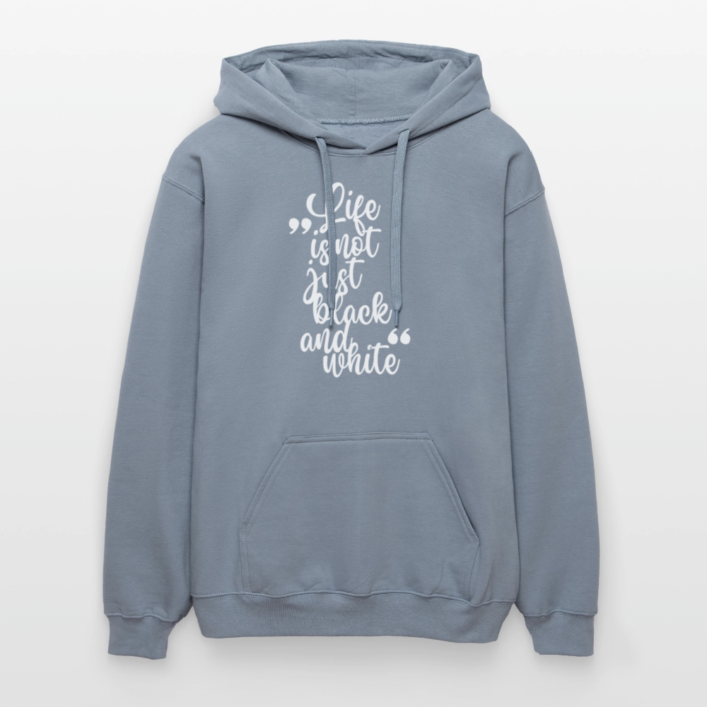 LiNBW. Männer & Frauen Hoodie Life is not just black and white - Blau