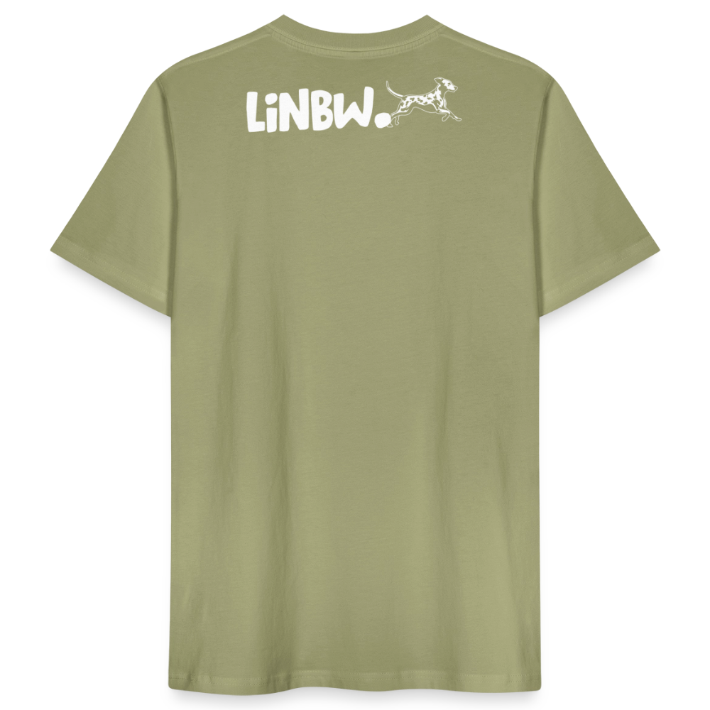 LiNBW. Männer T-Shirt Life is not just black and white - Nebelgrün