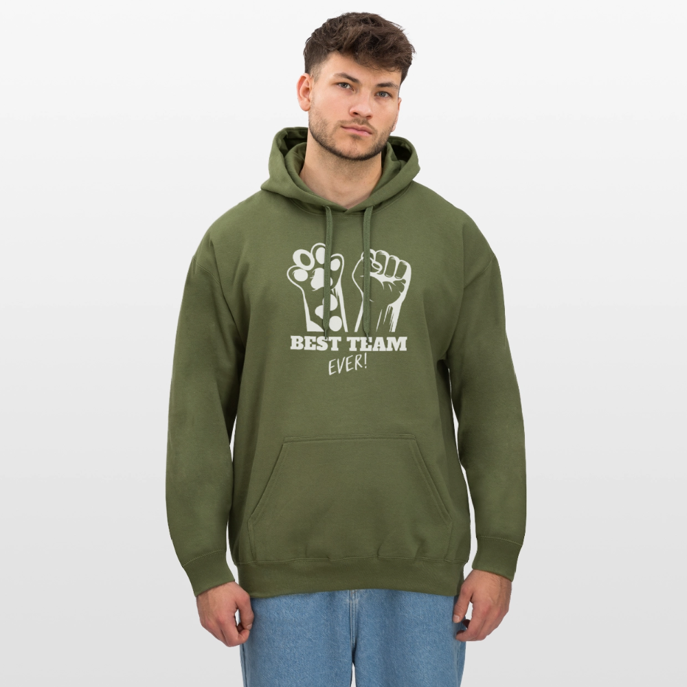 LiNBW. Männer & Frauen Hoodie Best Team Ever - Militärgrün