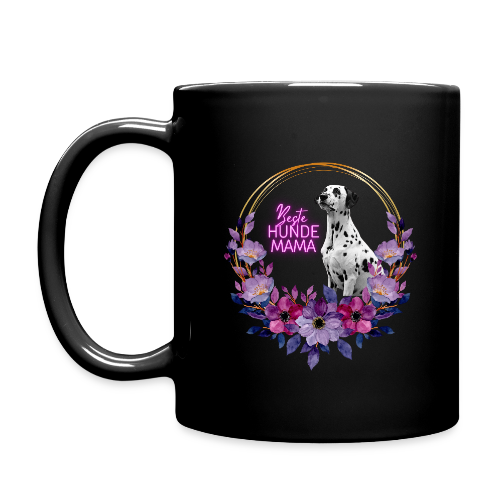 LiNBW. Keramiktasse Dalmatiner Beste Hundemama - Schwarz