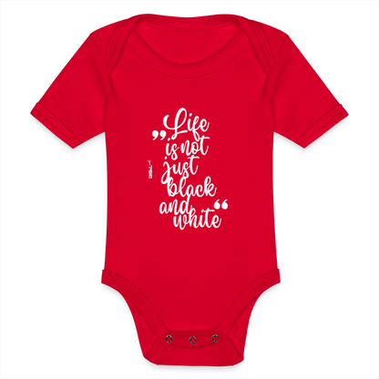 LiNBW. Body Kurzarm Life is not just black and white - Rot