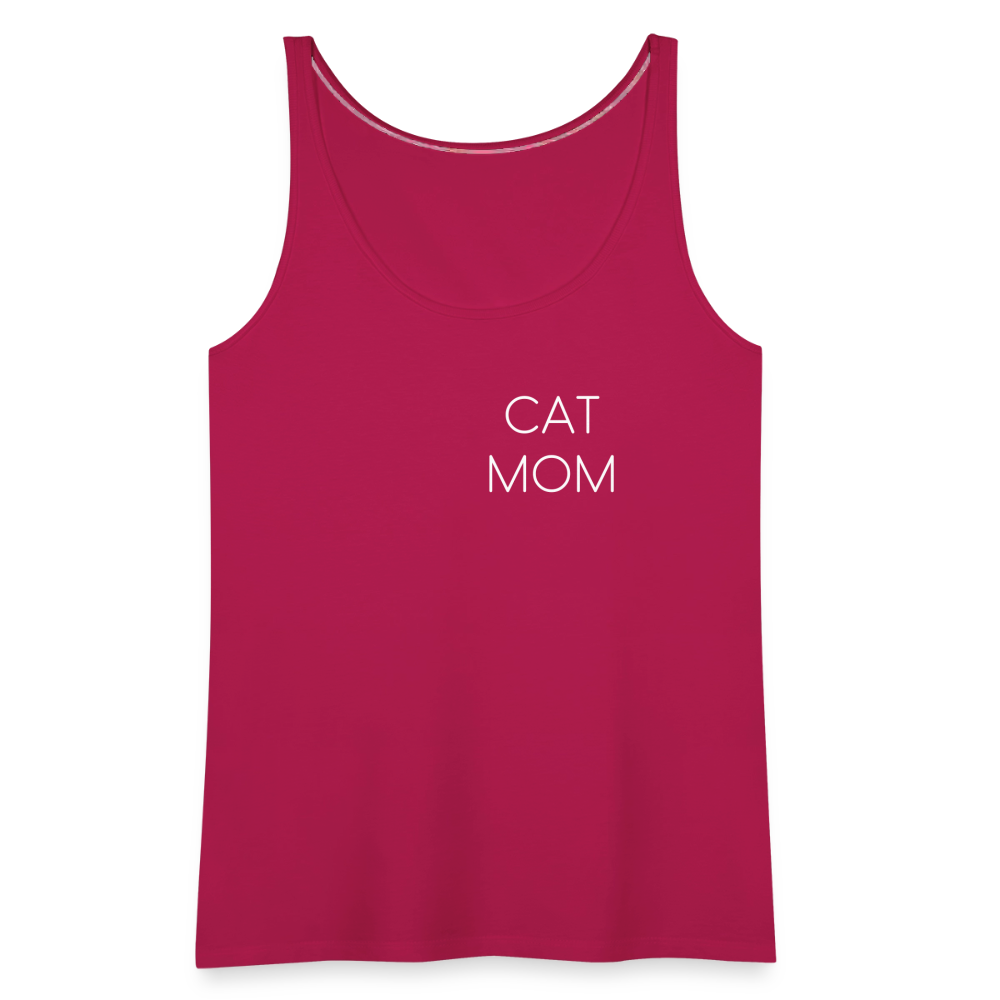 LiNBW. Frauen Tank-Top Stolzes Personal einer Katze - dunkles Pink