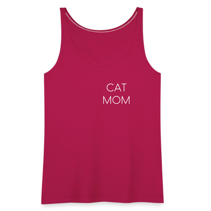 LiNBW. Frauen Tank-Top Stolzes Personal einer Katze - dunkles Pink