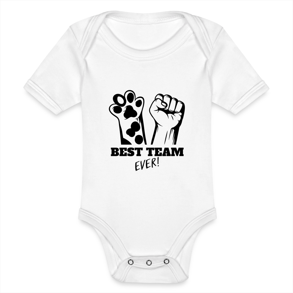 LiNBW. Body Kurzarm Best Team Ever - Weiß