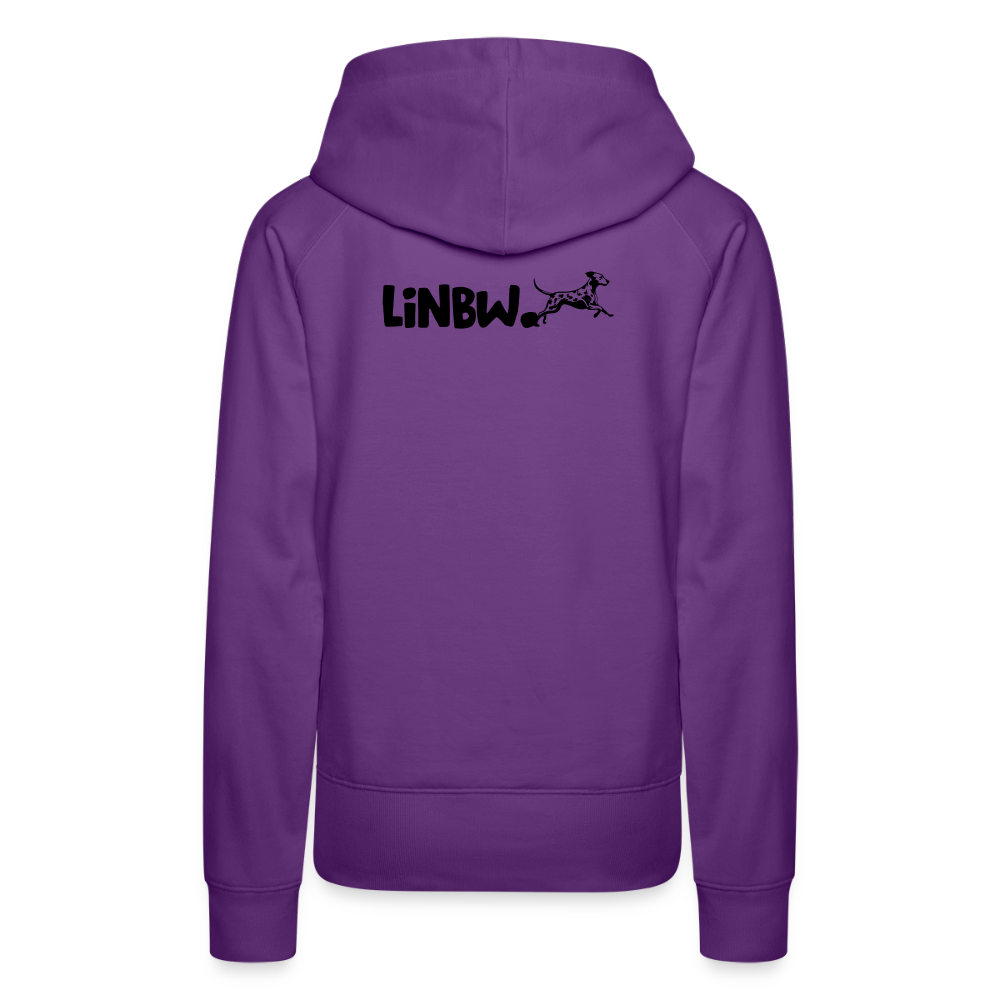 LiNBW. Frauen Hoodie Life is not just black and white - Purple
