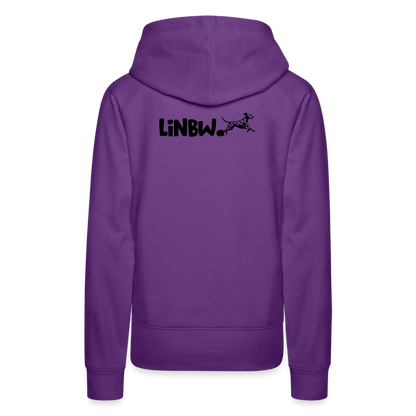 LiNBW. Frauen Hoodie Life is not just black and white - Purple