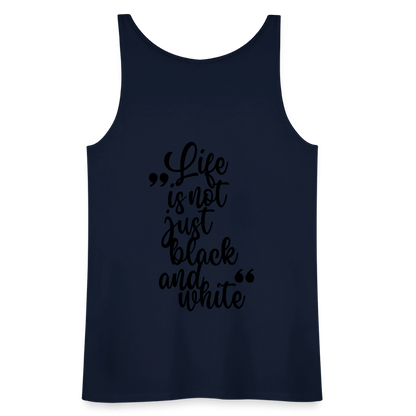 LiNBW. Frauen Tank-Top Life is not just black and white - Navy