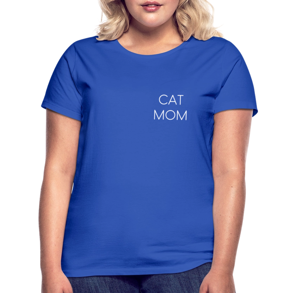 LiNBW. Frauen T-Shirt Stolzes Personal einer Katze - Royalblau