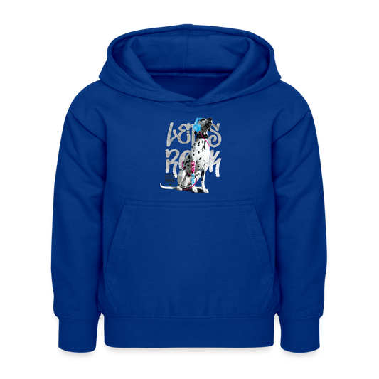 LiNBW. Kinder Hoodie Dalmatiner Let's Rock - Royalblau