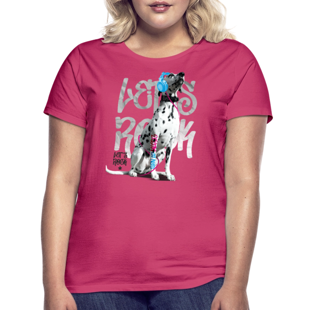 LiNBW. Frauen T-Shirt Dalmatiner Let's Rock - Azalea