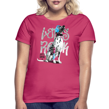 LiNBW. Frauen T-Shirt Dalmatiner Let's Rock - Azalea
