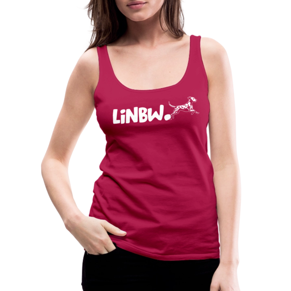 LiNBW. Frauen Tank-Top Life is not just black and white - dunkles Pink